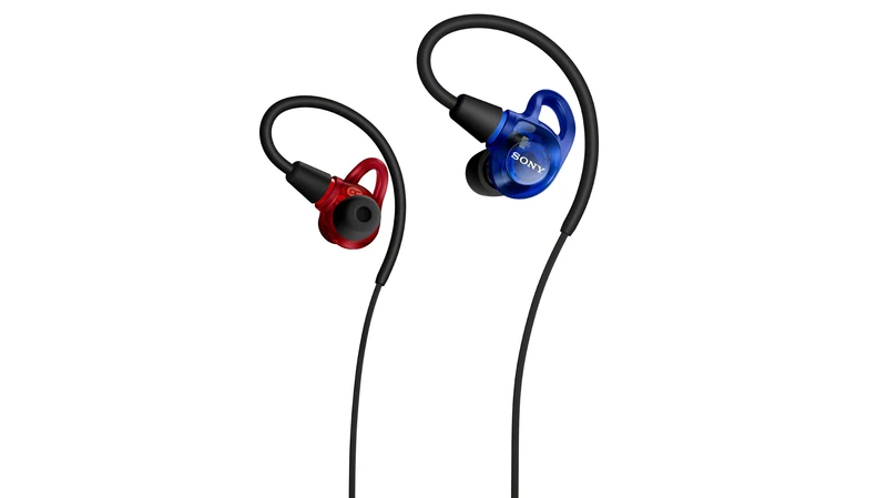 Sony IER-M500 Pro IEM Earphones Hi-Res Audio for Musicians Red/Blue