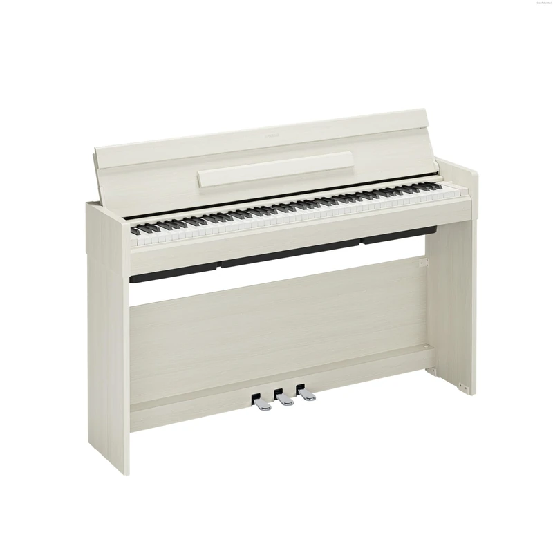 YAMAHA ARIUS YDP-S36 Digital Piano – 88 Weighted Keys GHS Keyboard, CFX Concert Grand Voice, Slim Design, Bluetooth, 3 Pedals, Ideal For Home And Beginners – White Birch