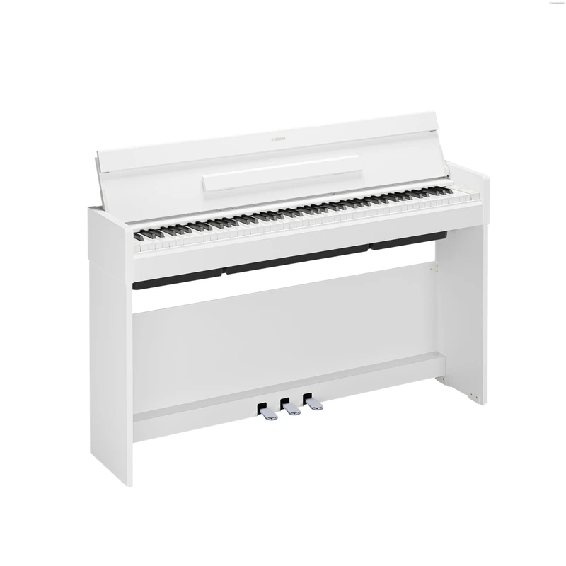YAMAHA ARIUS YDP-S36 Digital Piano – 88 Weighted Keys GHS Keyboard, CFX Concert Grand Voice, Slim Design, Bluetooth, 3 Pedals, Ideal For Home And Beginners – White