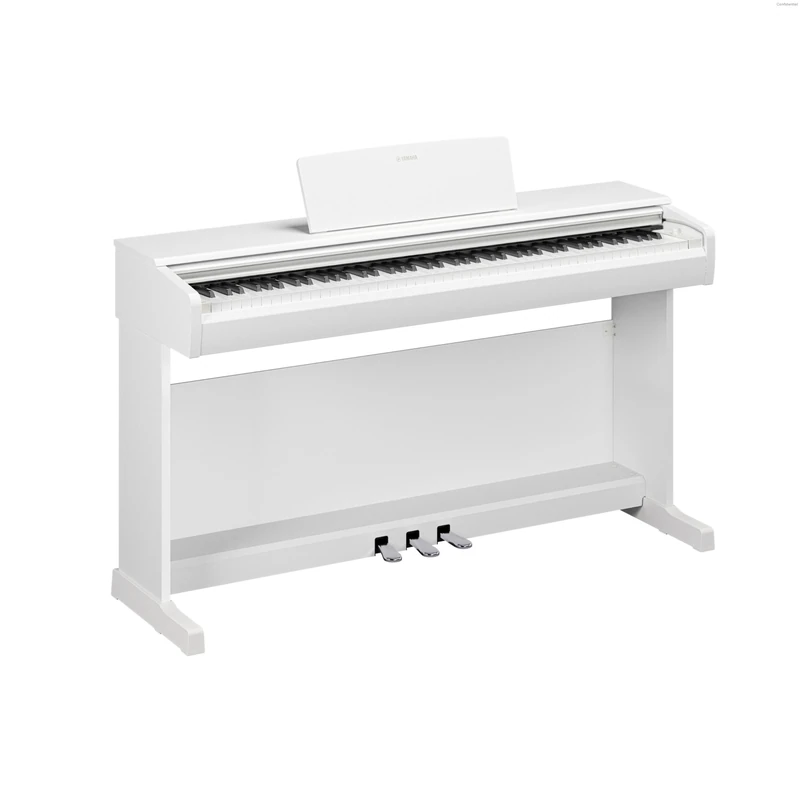 YAMAHA ARIUS YDP-146 Digital Piano – 88 Weighted Keys GHS Keyboard, CFX Concert Grand Voice, 8W Stereo Speakers, Bluetooth, 3 Pedals, Ideal for Home and Beginners – White