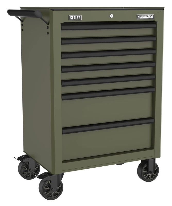 Sealey Superline Pro® 7 Drawer Rollcab/Tool Chest on Wheels with Ball-Bearing Slides - AP26479TK - Image 1