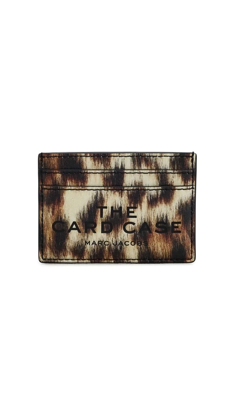 Marc Jacobs Animal Print Leather Card Case - 4 Slots