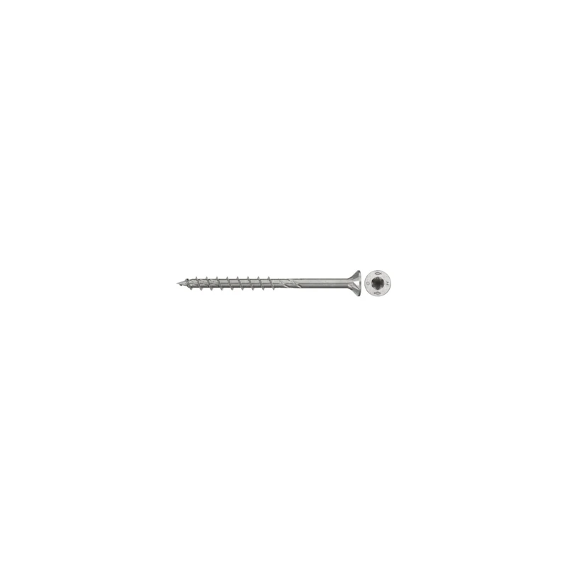 fischer PowerFast II CTP 6.0 x 80 A4 100 Chipboard Screws Countersunk Inner Star TX Socket Partially Threaded A4 Stainless Steel for Flush Mounting in Wood (Pack of 100)