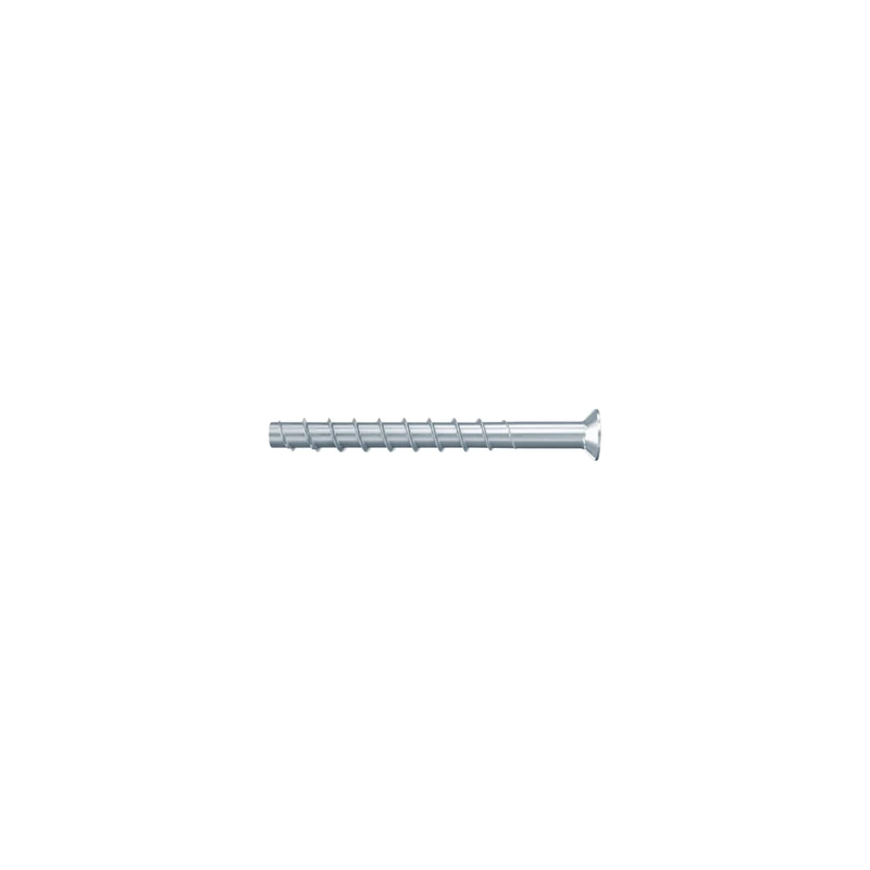 Fischer Concrete Screw FBS 4 x 40 10/5 Cable Clamp Screw, Galvanised Steel, Quick Installation in Concrete and Masonry, Ideal for Electrical and SHKL Installations, Pack of 200
