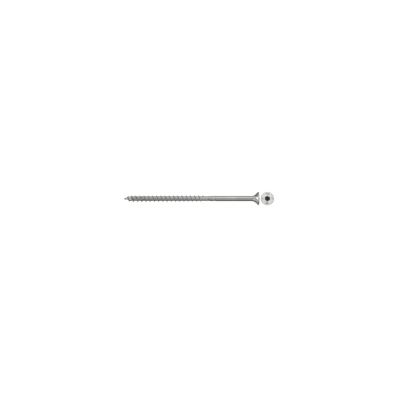 fischer PowerFast II CTP 5.0 x 120 A2 100 Chipboard Screws Countersunk Inner Star TX Socket Partial Thread A2 Stainless Steel for Flush Mounting in Wood (Pack of 100)