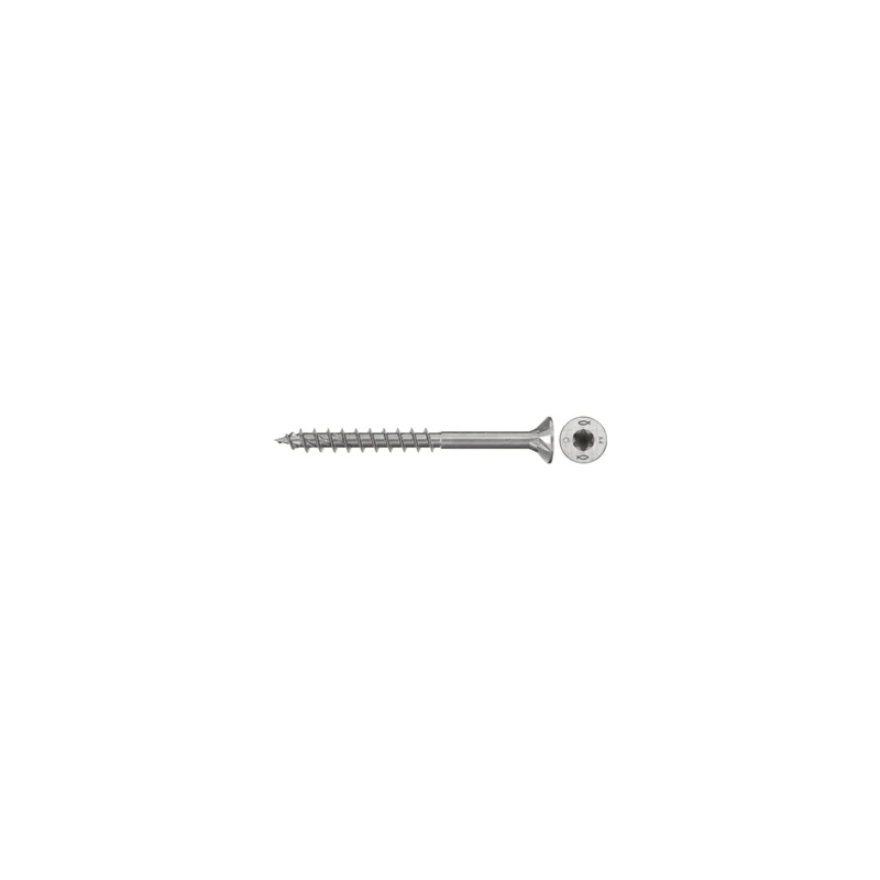 fischer PowerFast II CTP 4.5 x 50 A4 200 Chipboard Screws Countersunk Inner Star TX Socket Partially Threaded A4 Stainless Steel for Flush Mounting in Wood (Pack of 200)