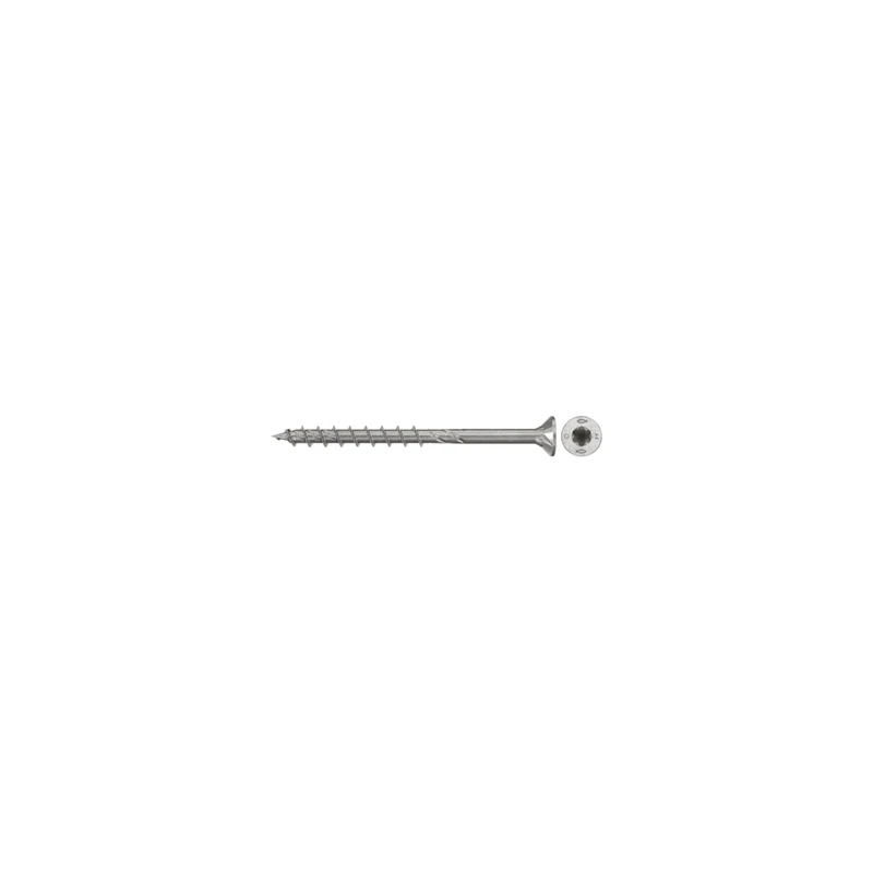 fischer PowerFast II CTP 6.0 x 60 A4 100 Chipboard Screws Countersunk Inner Star TX Socket Partially Threaded A4 Stainless Steel for Flush Mounting in Wood (Pack of 100)