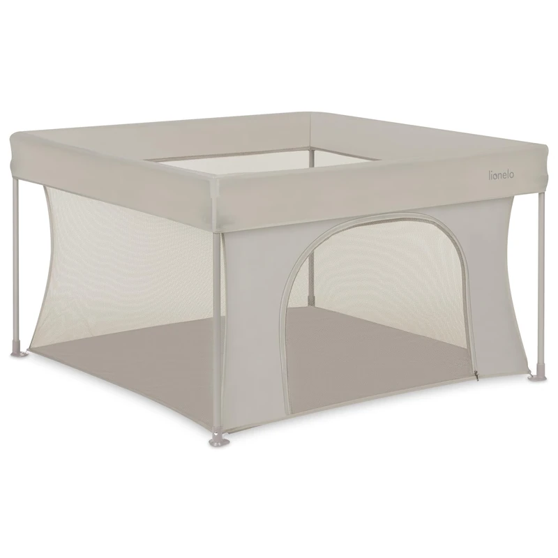 Lionelo PACO Baby Playpen 0-48 Months, Compact 111 x 111 cm, Easy Fold Lightweight for Small Spaces, Mesh Sides, Zip Side Entrance, Carry Bag, Indoor Outdoor, Up to 15 kg - Image 1