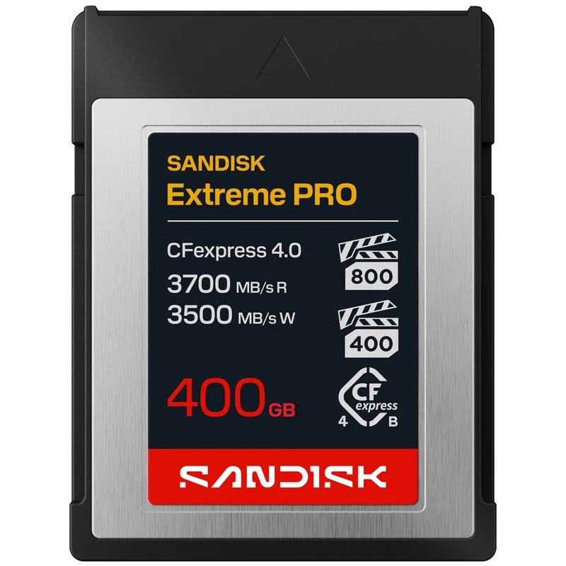 SANDISK Extreme PRO CFexpress 4.0 Type B 400GB, Up to 3700 MB/s Read Speeds