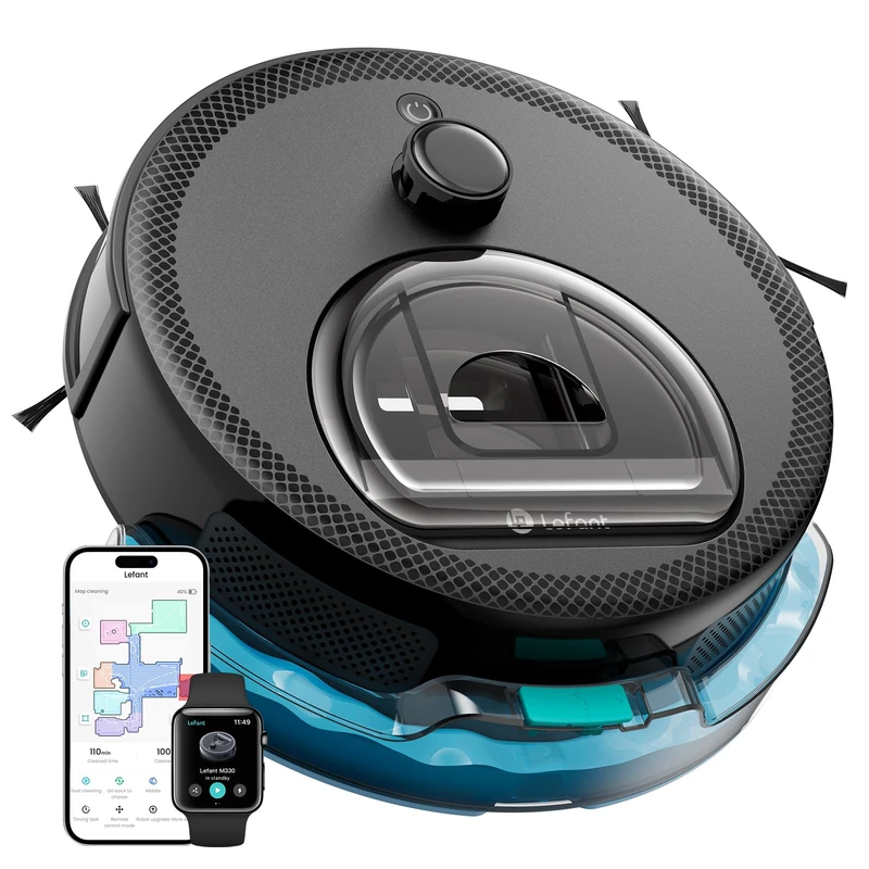 Lefant M330 Pro Robot Vacuum and Mop, 5000Pa, dToF Laser Navigation