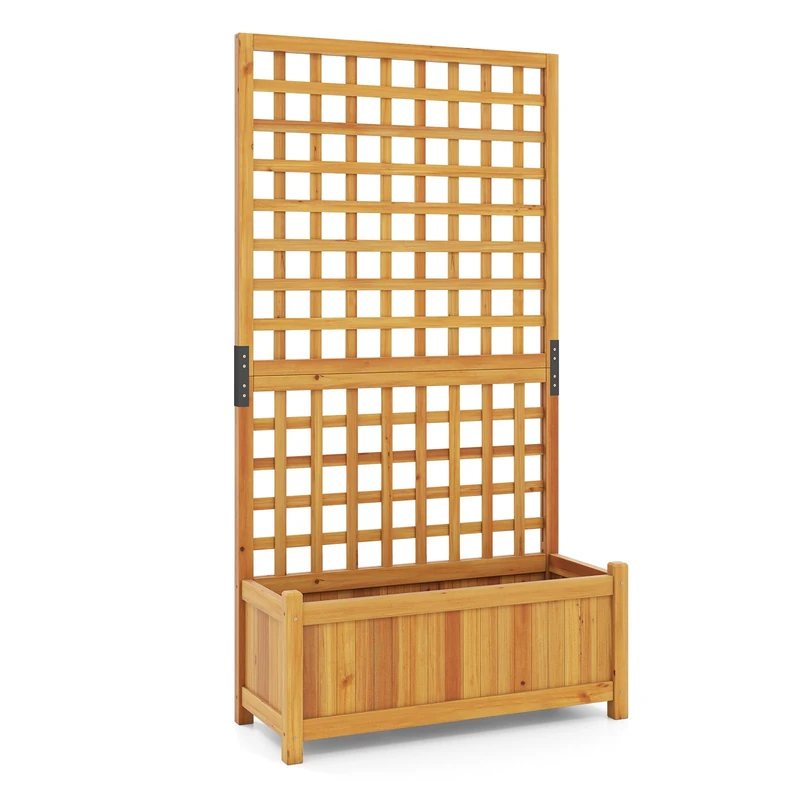 FANTASK Flower Box with Trellis (Orange)