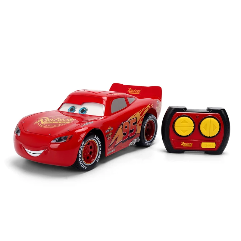 Jada Lightning McQueen 1:16 Remote Control with animated moving face, familiar quotes and sounds for kids, Disney Cars fans, 3+ years - Image 1