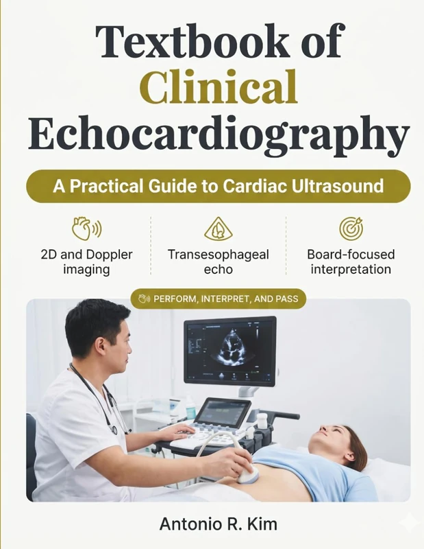 TEXTBOOK OF CLINICAL ECHOCARDIOGRAPHY: A Practical Guide to Cardiac Ultrasound, Doppler, and TEE to Perform, Interpret, and Pass the Echo Boards