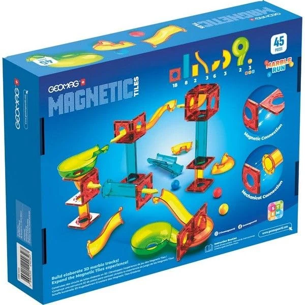 Geomag Magnetic Tiles Marble Run 45 - STEM Building Set