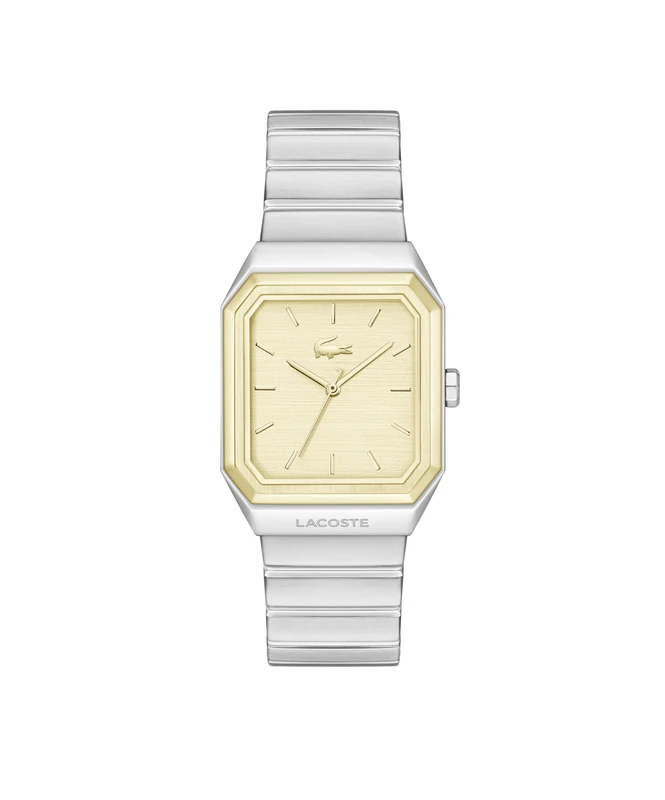 Lacoste Three-Hand Watch for Men Rene Collection with Silver Stainless Steel Strap - 2011523