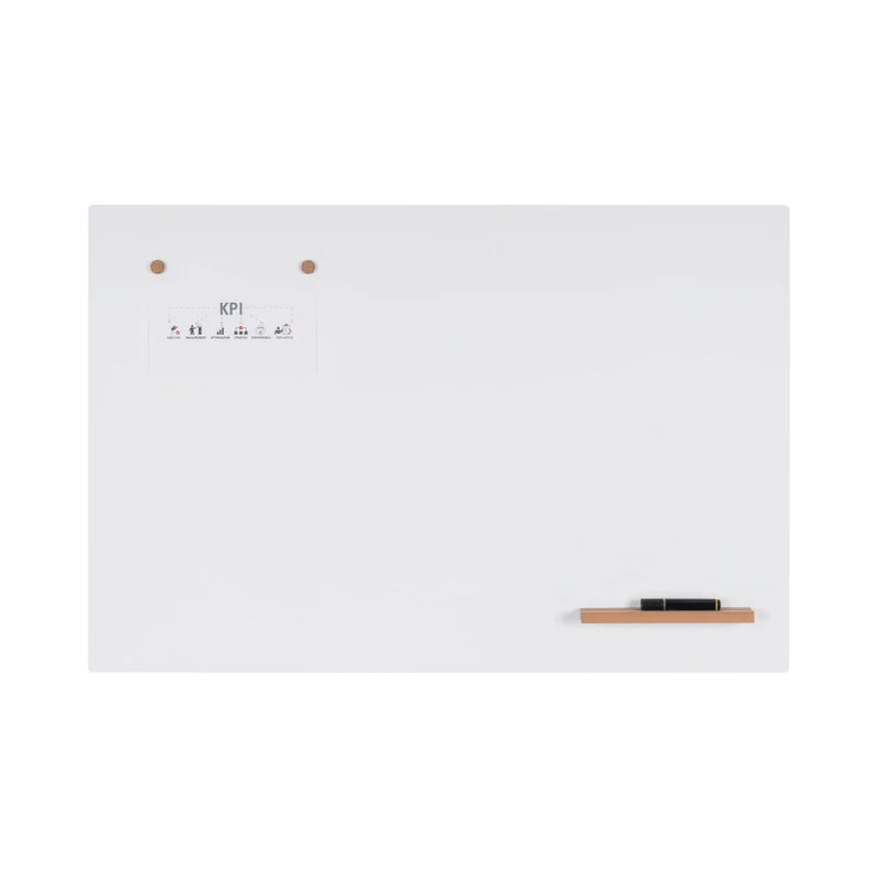 Bi-Office Loop Magnetic Whiteboard, Lacquered Steel Surface, Frameless, 150x90cm