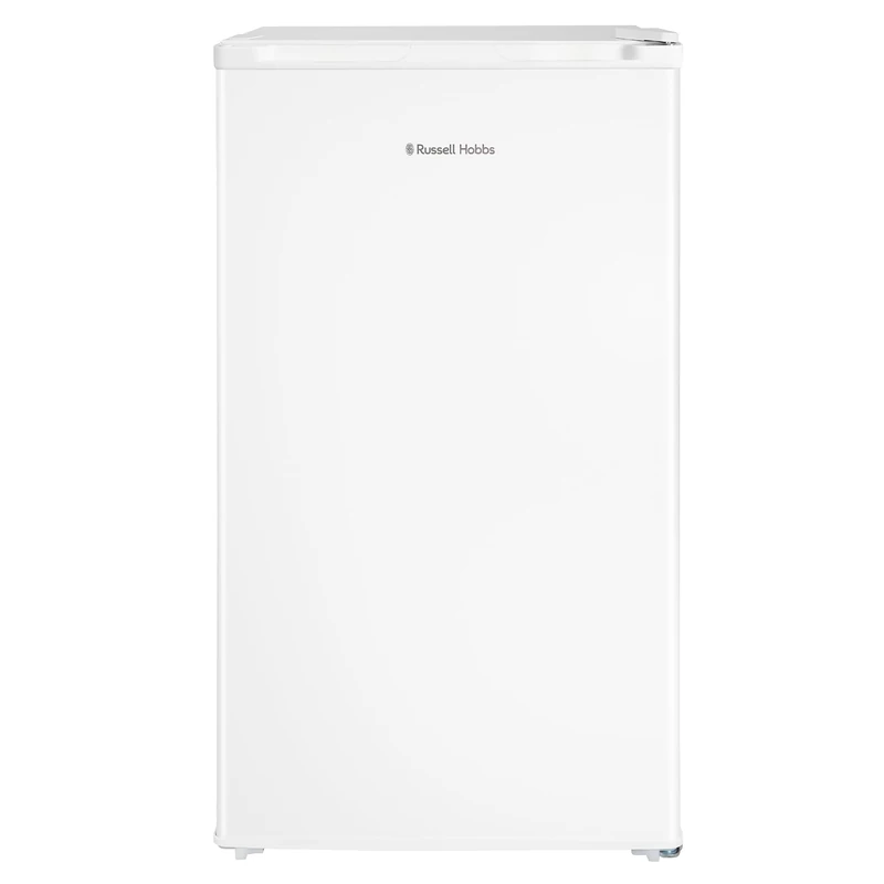 Russell Hobbs 60L Freestanding Undercounter Freezer in White, 48cm Wide, 4-Star Freezer Rating, With Adjustable Feet & Reversible Door, Manual Temperature Control and 3 x Drawers, RH85UCFZ482E1W
