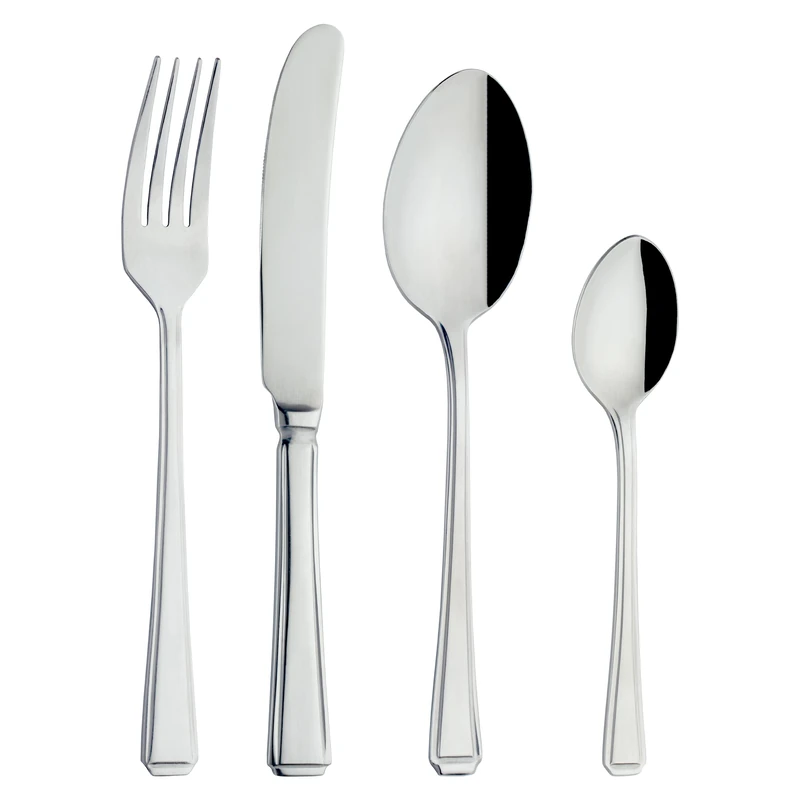 Grunwerg Harley 16 Piece Cutlery Set, 18/0 Stainless Steel