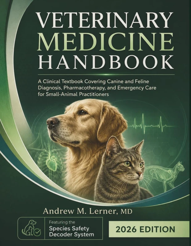 Veterinary Medicine Handbook 2026: A Clinical Textbook Covering Canine and Feline Diagnosis, Pharmacotherapy, and Emergency Care for Small-Animal Practitioners