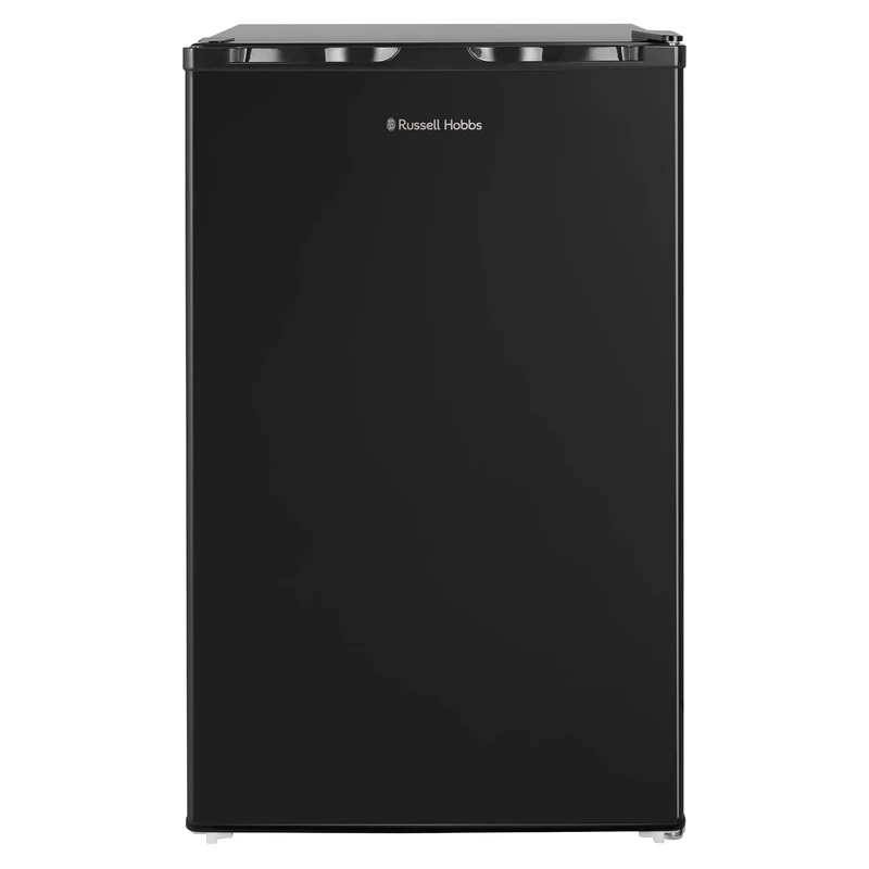Russell Hobbs 60L Freestanding Undercounter Freezer in Black, 48cm Wide, 4-Star Freezer Rating, With Adjustable Feet & Reversible Door, Manual Temperature Control and 3 x Drawers, RH85UCFZ482E1B