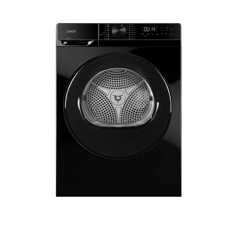 Candy Quick Pro GD 10N2BB-80 Heat Pump Tumble Dryer, 10kg, Black, A++Energy Class - Image 1