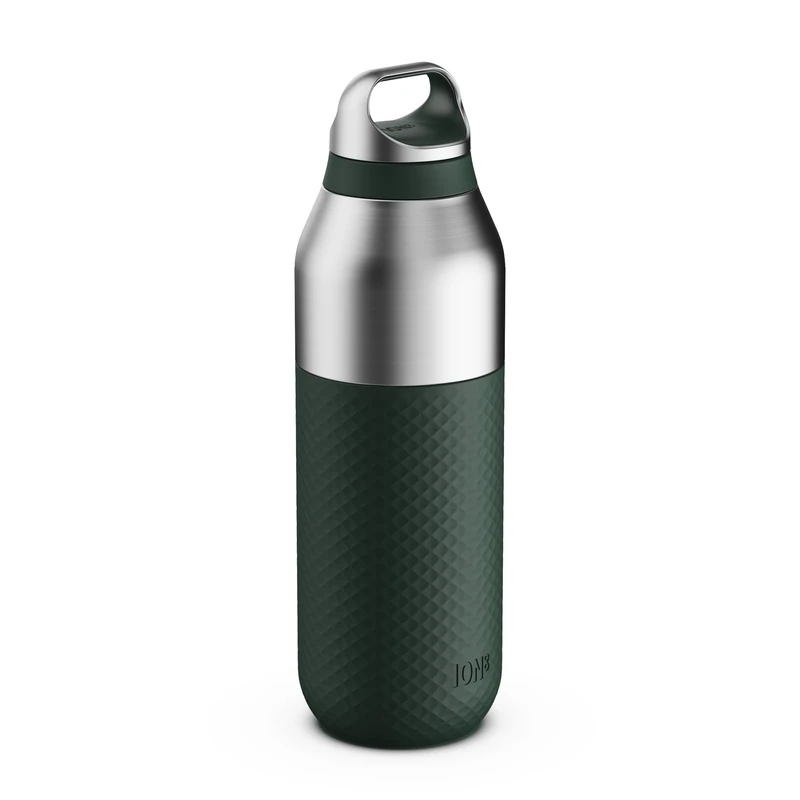 ION8 Primo ROAM Insulated Water Bottle 835 ml (28 oz)– Leakproof Stainless Steel, Vacuum Insulated for Hot & Cold Drinks, Twist Lid, Dishwasher Safe, Dark Green