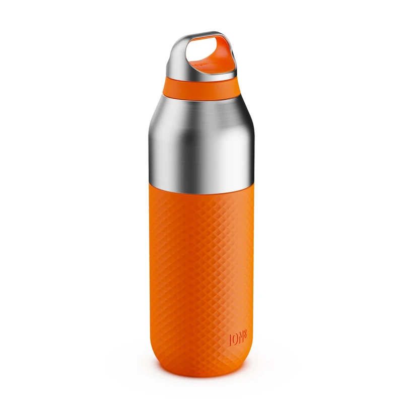 ION8 Primo ROAM Insulated Water Bottle 835 ml (28 oz)– Leakproof Stainless Steel, Vacuum Insulated for Hot & Cold Drinks, Twist Lid, Dishwasher Safe, Orange