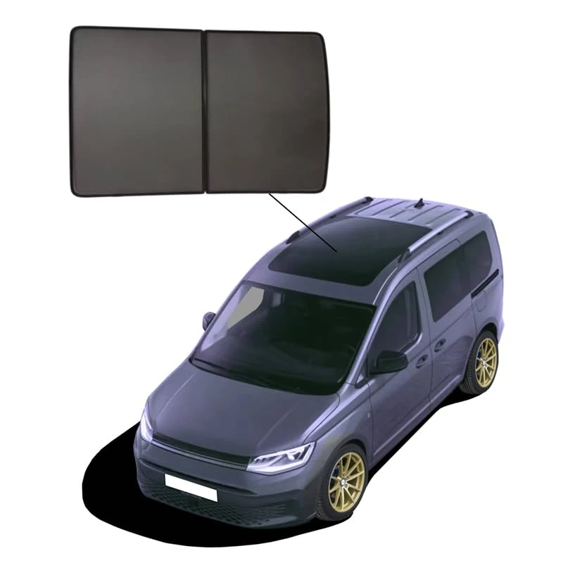 SunClip Panoramic Roof Sunshades compatible with Volkswagen Caddy V MPV 2020- & Ford Tourneo Connect MPV 2022-
