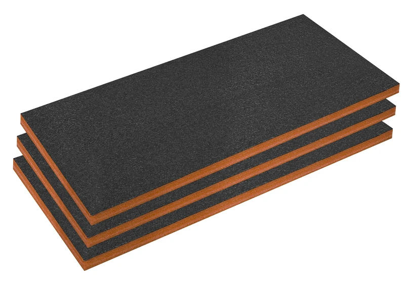 Sealey Easy Peel Shadow Foam® 50mm Orange/Black - Pack of 3 - SFPK50OR