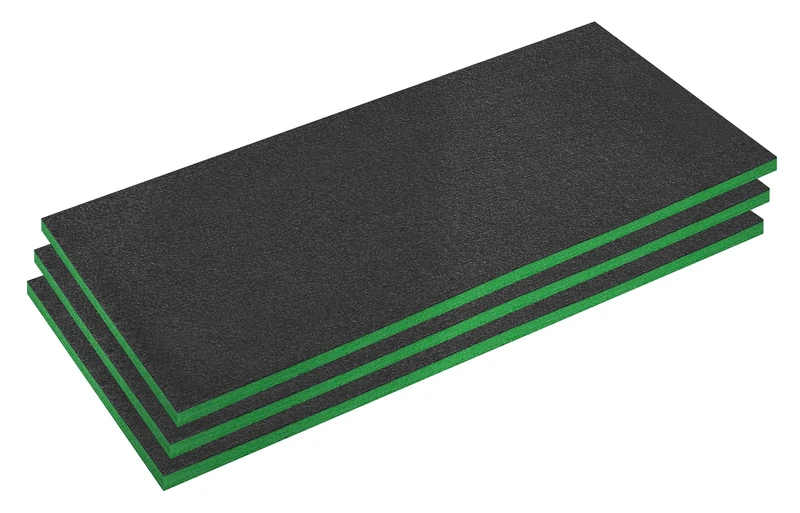 Sealey Easy Peel Shadow Foam® 30mm Green/Black - Pack of 3 - SFPK30G - Image 1