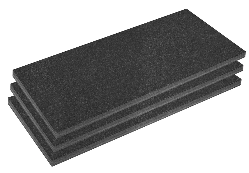 Sealey Easy Peel Shadow Foam® 50mm Black/Black - Pack of 3 - SFPK50BK