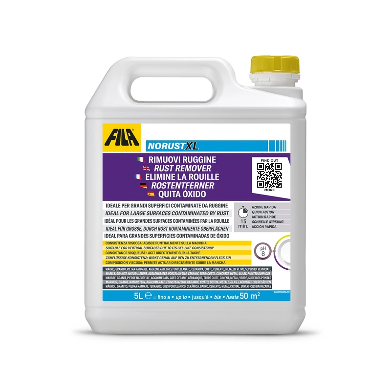 FILA NORUST XL Non-Acid Rust & Stain Remover for Marble and Floors 5L