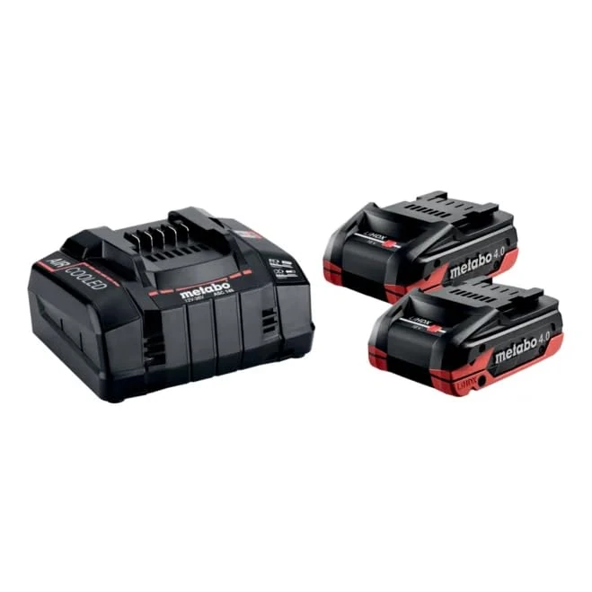 Metabo 685306380 Basic Set 2 x LiHDX 4.0Ah batteries + ASC 145 charger