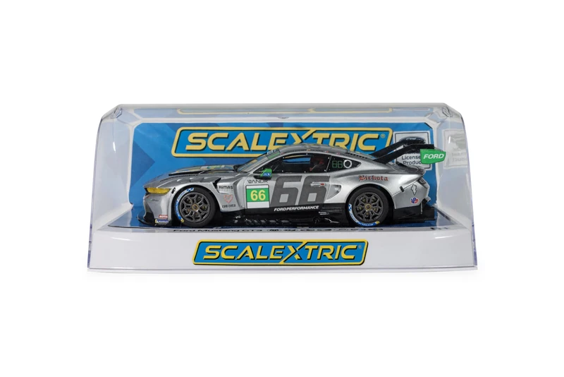 Scalextric C4662 Ford Mustang GT3 - Daytona 2025 - Gradient Racing Slot Cars - World Sport Champ/Endurance, for ages 8+