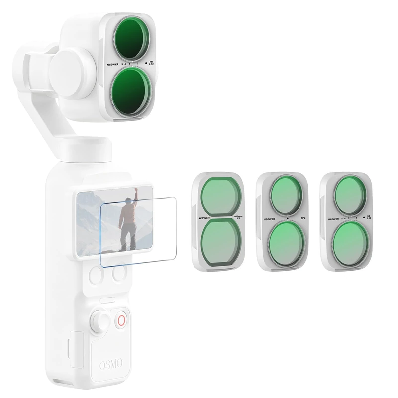 NEEWER Variable ND + CPL + Effect Filter Compatible with DJI Osmo Pocket 4P