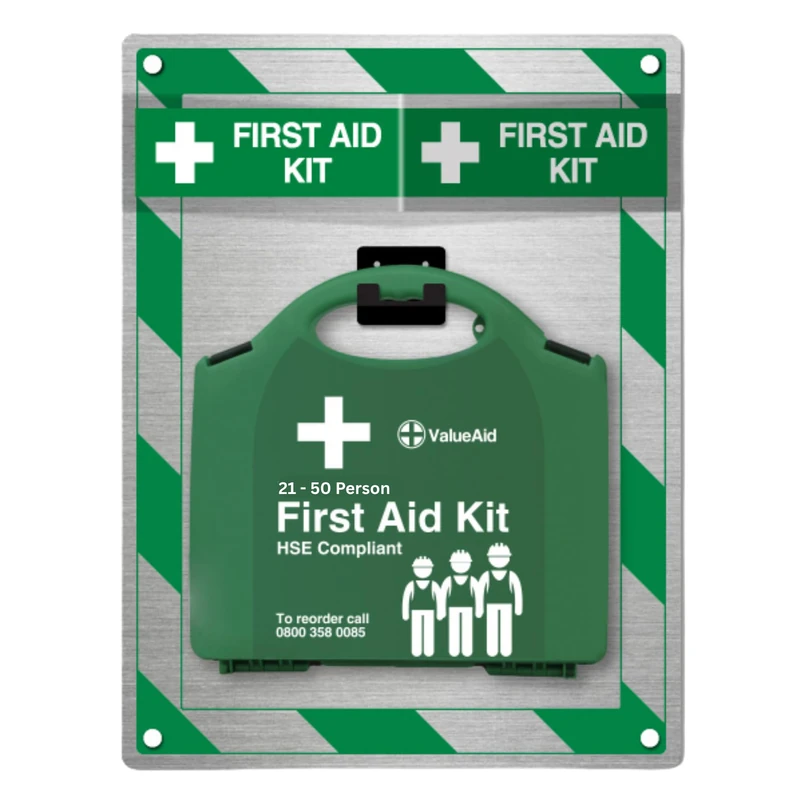 Premium First Aid Point - Silver - 21-50 Person Kit