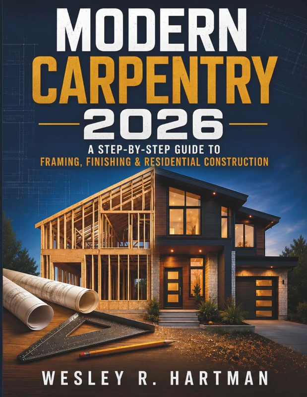 Modern Carpentry 2026: The Complete Step-by-Step Guide to Framing, Finishing & Residential Construction for Beginners to Pro — Tools, Codes & Building Science
