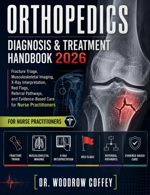 Orthopedics Diagnosis & Treatment Handbook 2026: Fracture Triage, Musculoskeletal Imaging, X-Ray Interpretation, Red Flags, Referral Pathways, and Evidence-Based Care for Nurse Practitioners