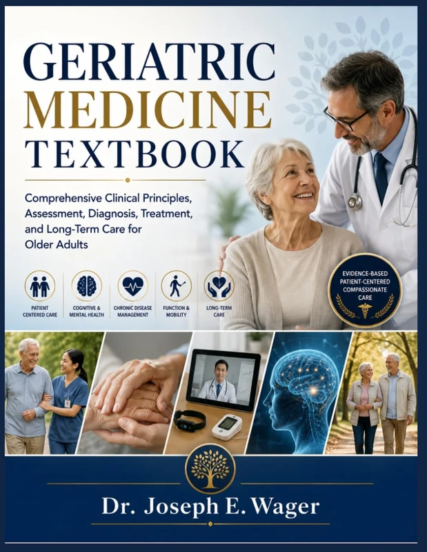 Geriatric Medicine textbook: Comprehensive Clinical Principles, Assessment, Diagnosis, Treatment, and Long-Term Care for Older Adults - Image 1