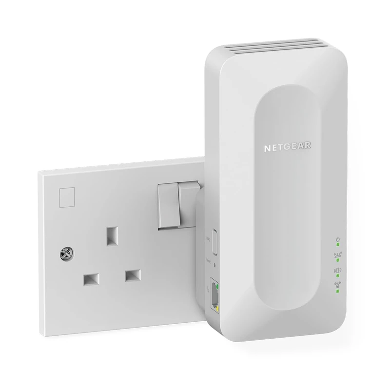 NETGEAR WiFi 6 Mesh Extender Booster (EAX17), Add up to 1,500 sq. ft. and 20 Devices, With up to 3Gbps Speed