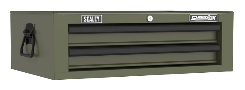 Sealey Superline Pro® 2 Drawer Mid-Box Tool Chest with Ball-Bearing Slides - AP26029TK - Image 1