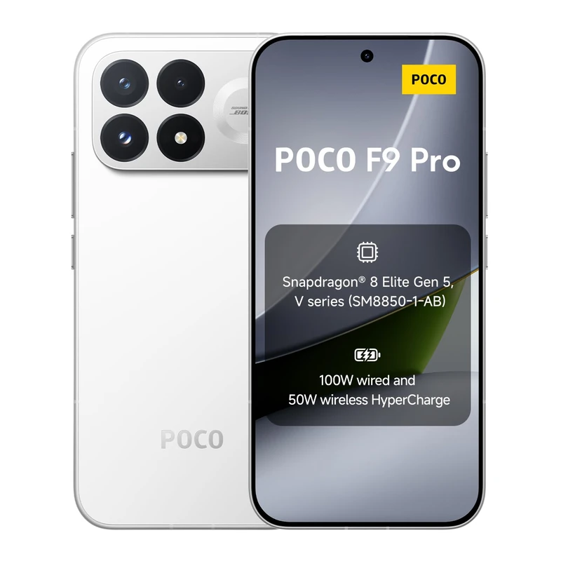 POCO F9 Pro, Smartphone 12+512, White, 6330mAh Battery, 100W charging