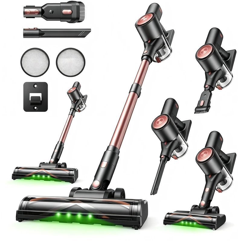 Vexilar Cordless Vacuum Cleaner V10Pro,45Kpa/550W/50Min,Detachable Battery - Image 1