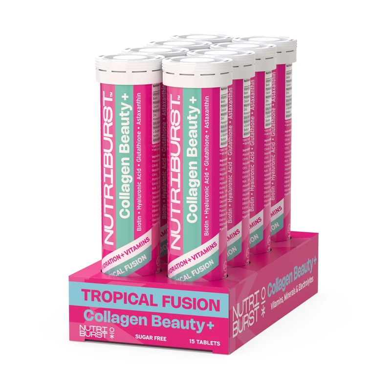 Nutriburst Collagen Beauty+ Effervescent • 120 Tablets • Vegan & Sugar Free