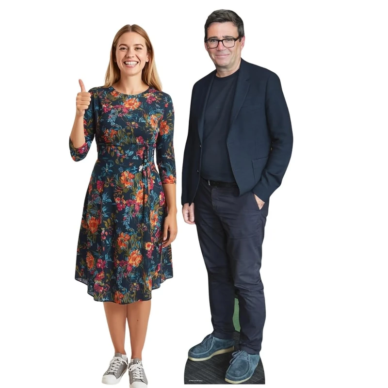 Star Cutouts SC4960 Andy Burnham Lifesize Cardboard Cutout 179cm – UK Politician Display, Party Decoration & Event Prop
