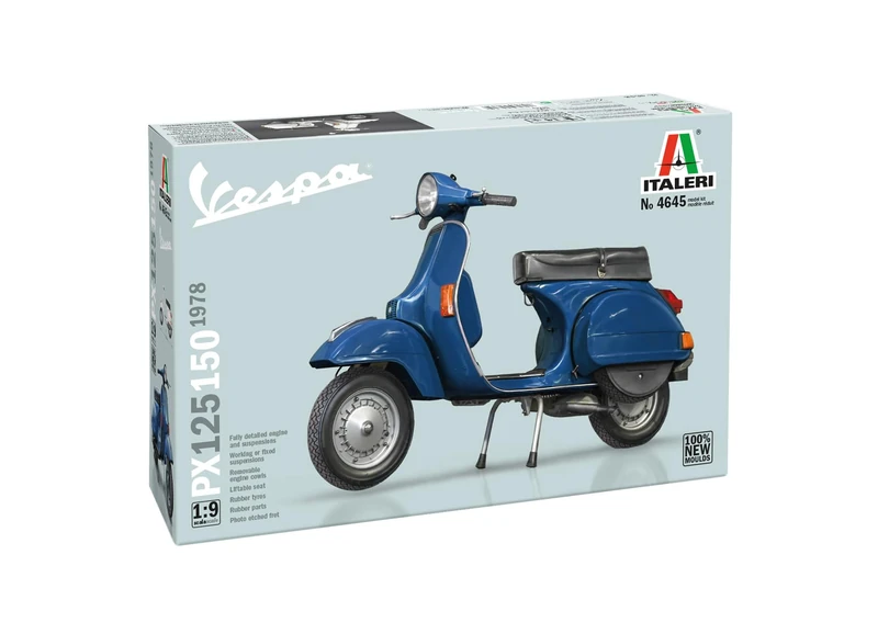 Italeri 4645 Vespa PX 125/150 1978 1:9 Scale Plastic Model Kit/Plastic Model Assembly