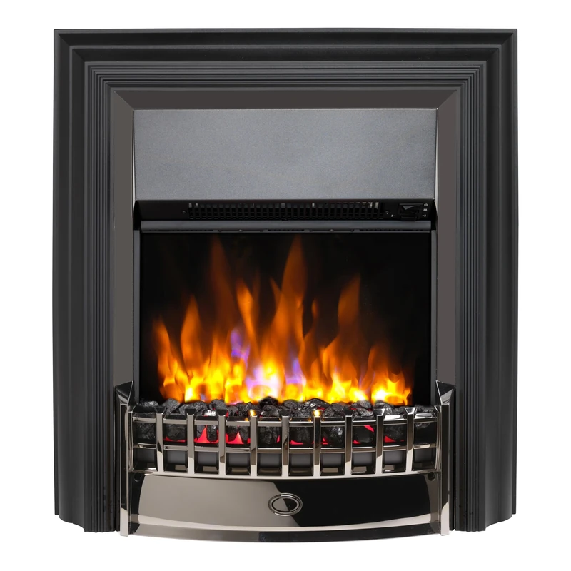 Dimplex Optiflame Cheriton Deluxe Black Nickel Freestanding Electric Fire - Image 1