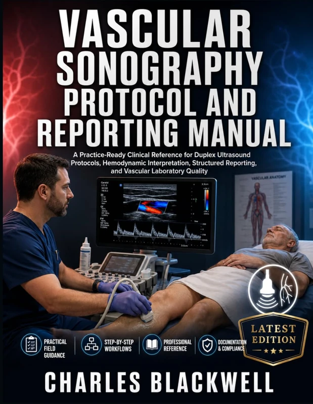 VASCULAR SONOGRAPHY PROTOCOL AND REPORTING MANUAL: A Practice-Ready Clinical Reference for Duplex Ultrasound Protocols, Hemodynamic Interpretation, ... Reporting, and Vascular Laboratory Quality