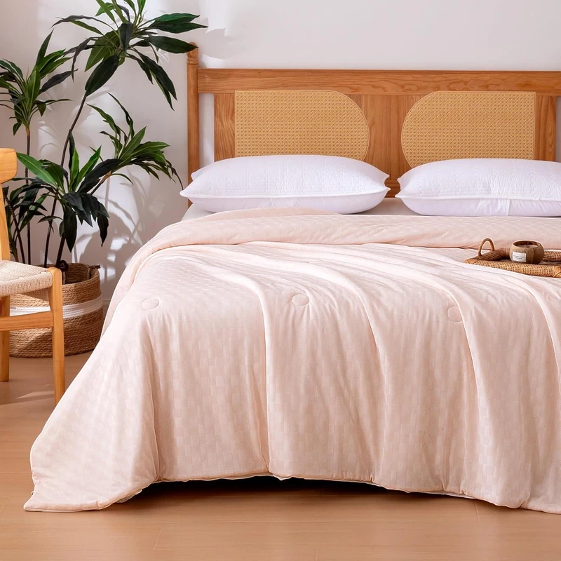 Sonive VC-D5 Jacquard Cooling Comforter, Pink, 200x220 cm
