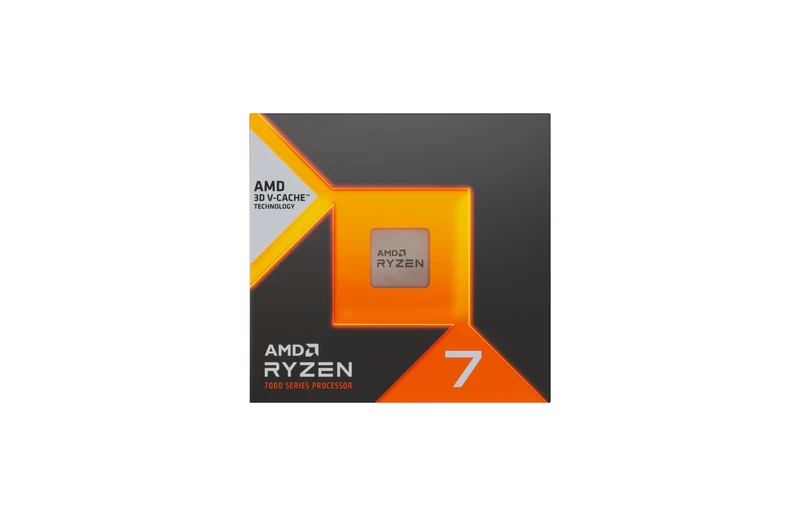 AMD Ryzen™ 7 7700X3D 8 cores / 16 threads, max boost frequency up to 4.5 GHz, base frequency 4.0 GHz, L1 Cache 512 KB, L2 Cache 8 MB, L3 Cache 96 MB, TDP 120 W, AM5 socket, no cooler included.